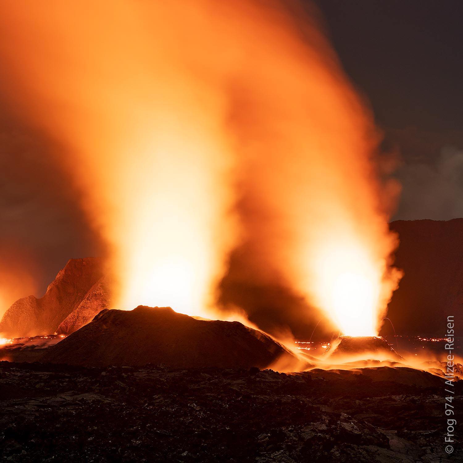 Vulkan Piton de la Fournaise Ausbruch 2021 Indischer Ozean Reisen